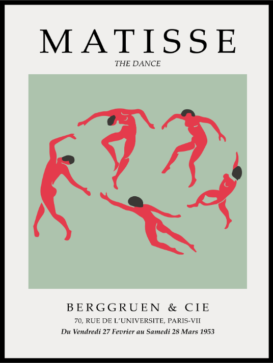 Matisse Green Dance Poster