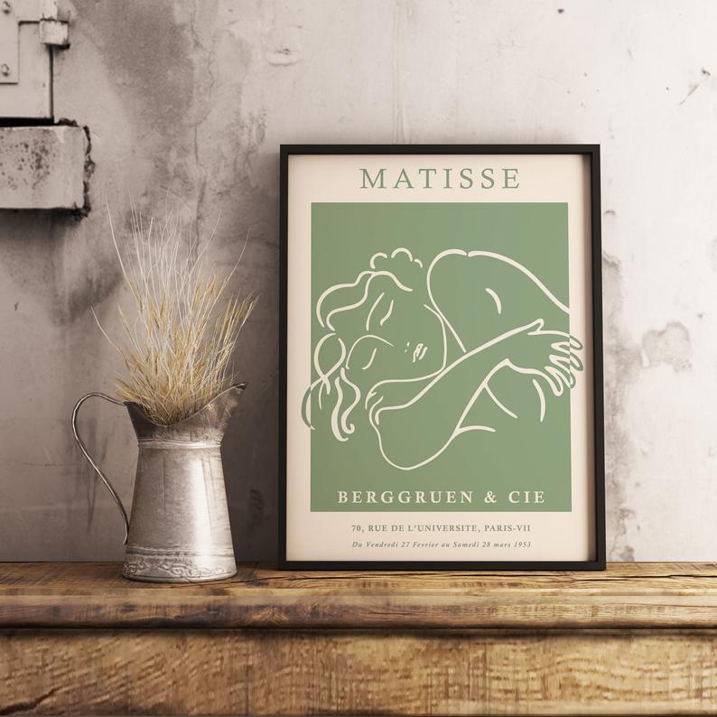 Matisse Nude Orange Woman - Plakat - Plakatbar.no