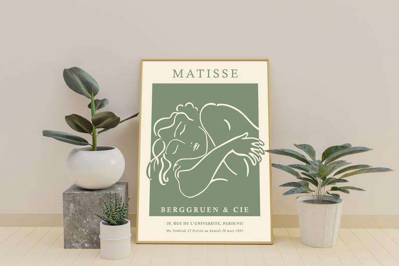 Matisse Nude Orange Woman - Plakat - Plakatbar.no