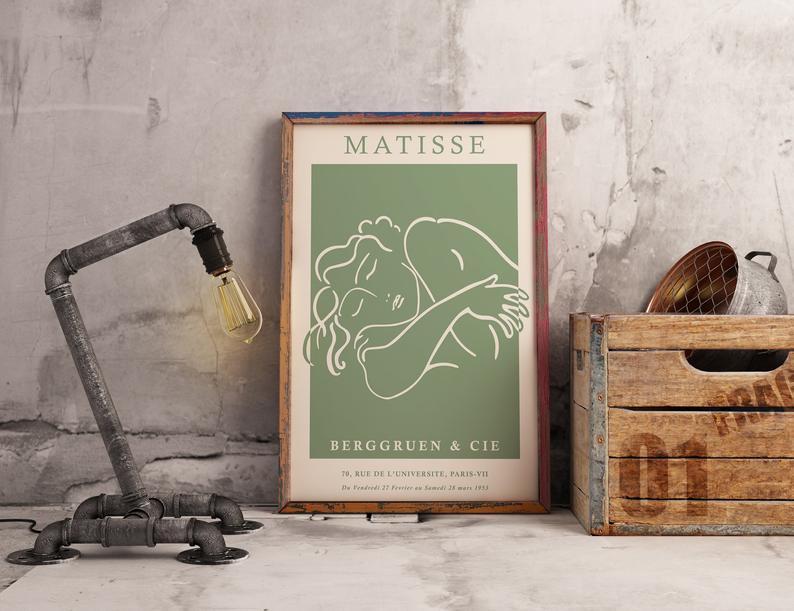 Matisse Nude Orange Woman - Plakat - Plakatbar.no