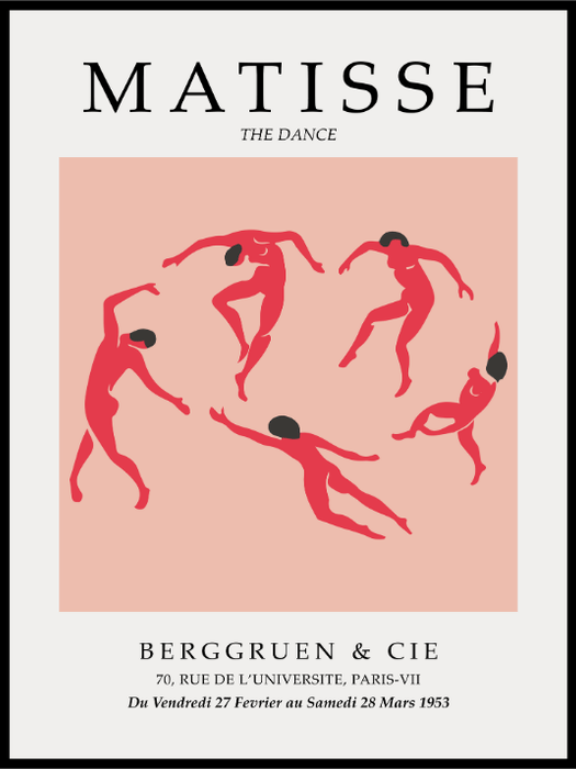 Matisse Pink Dance Poster - Plakatbar.no