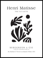 Matisse Plants - Black/White Poster - Plakatbar.no