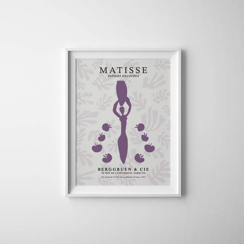 Matisse Purple Figure - Plakat - Plakatbar.no