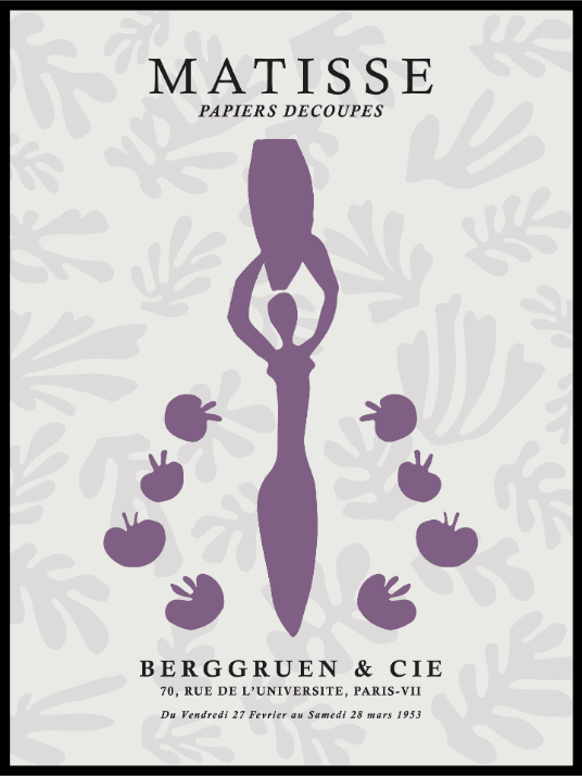 Matisse Purple Figure - Poster