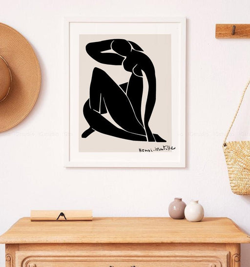 Matisse - Sort kvinne plakat - Plakatbar.no