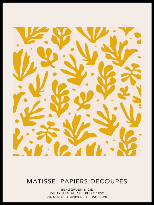 Matisse Yellow Plants - Poster