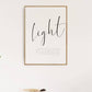 Matteus 5:14-16 Light of the world - Plakatbar.no