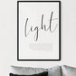 Matteus 5:14-16 Light of the world - Plakatbar.no