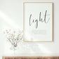 Matteus 5:14-16 Light of the world - Plakatbar.no