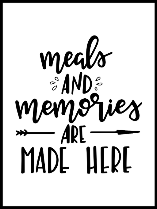 Meals and Memories - Poster - Plakatbar.no