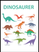 Mest kjente dinosaurer - plakat - Plakatbar.no