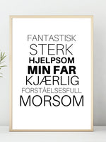 Min far - Plakat - Plakatbar.no