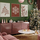 Minimalistisk Juleplakat - Ho Ho Ho - Plakatbar.no