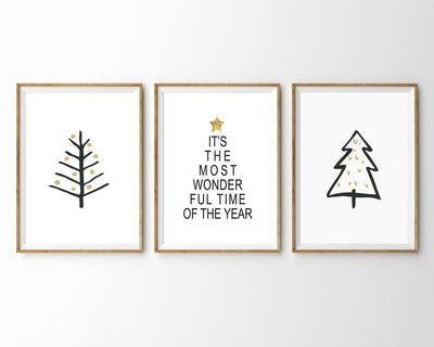 Minimalistisk Juletre - juleplakat - Plakatbar.no