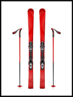 Minimalistisk skiplakat - til hytta - Plakatbar.no