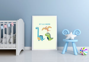 Mitt dinorom poster - Plakatbar.no