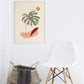 Monstera Leaf Botanical Boho Poster - Plakatbar.no