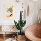 Monstera Leaf Botanical Boho Poster - Plakatbar.no