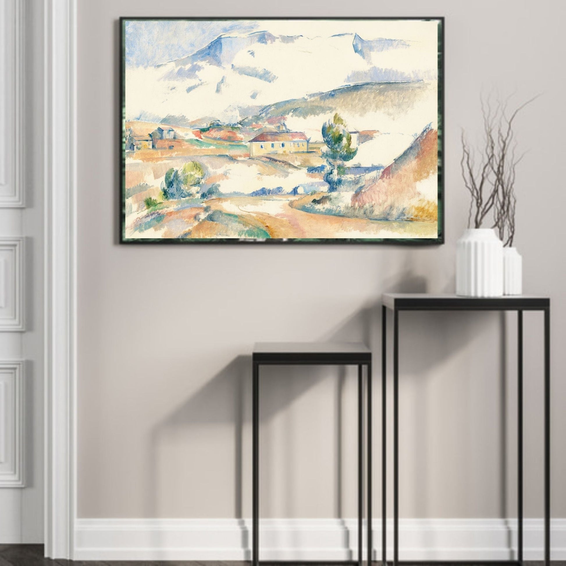 Montagne Sainte-Victoire, from near Gardanne, Paul Cezanne- Plakat - Plakatbar.no