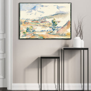 Montagne Sainte-Victoire, from near Gardanne, Paul Cezanne- Plakat - Plakatbar.no