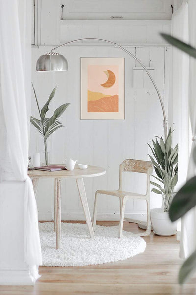 Moon Landscape - Boho Plakat - Plakatbar.no