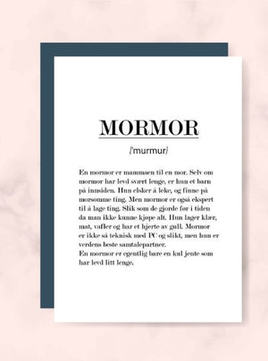 Mormor kort - Plakatbar.no