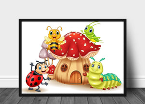 Morsomme insekter - plakat - Plakatbar.no