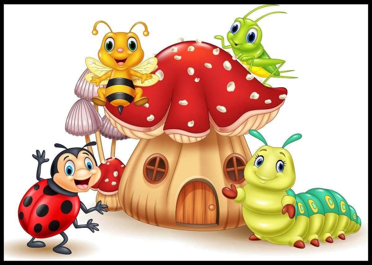 Morsomme insekter - plakat - Plakatbar.no