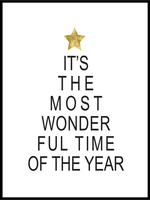 Most Wonderful Time - juleplakat - Plakatbar.no