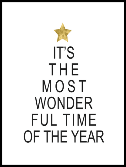 Most Wonderful Time - juleplakat - Plakatbar.no