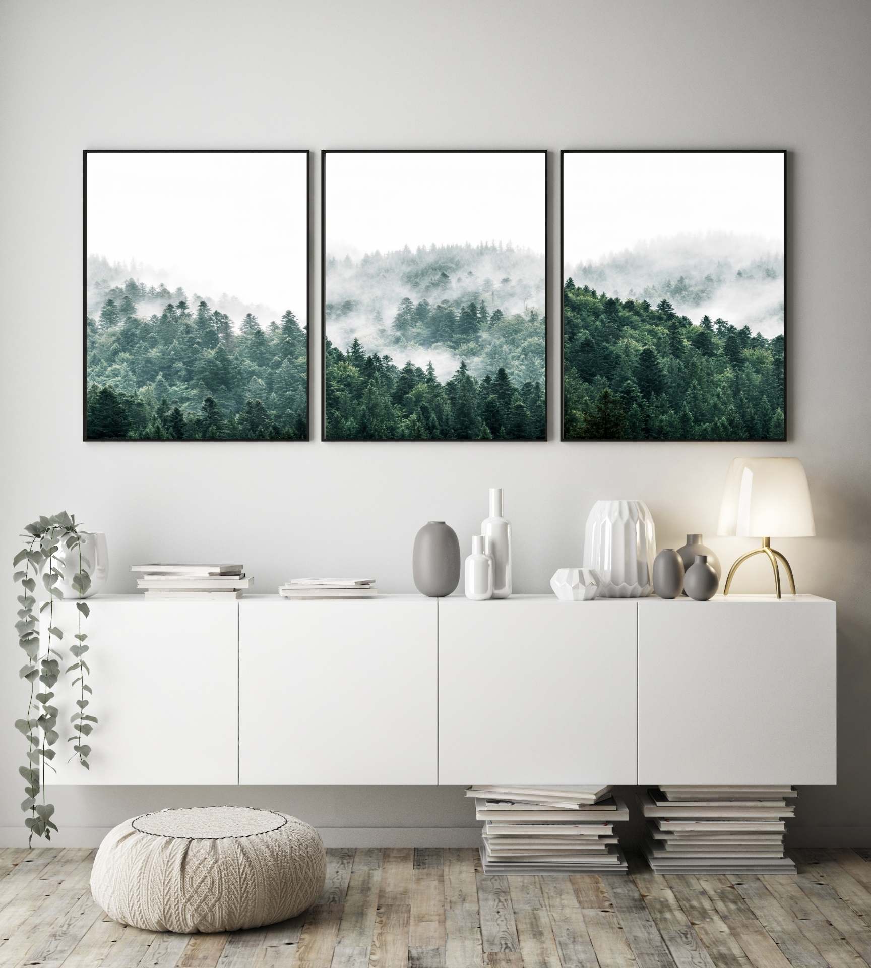 Mountain forrest 03 - Poster - Plakatbar.no