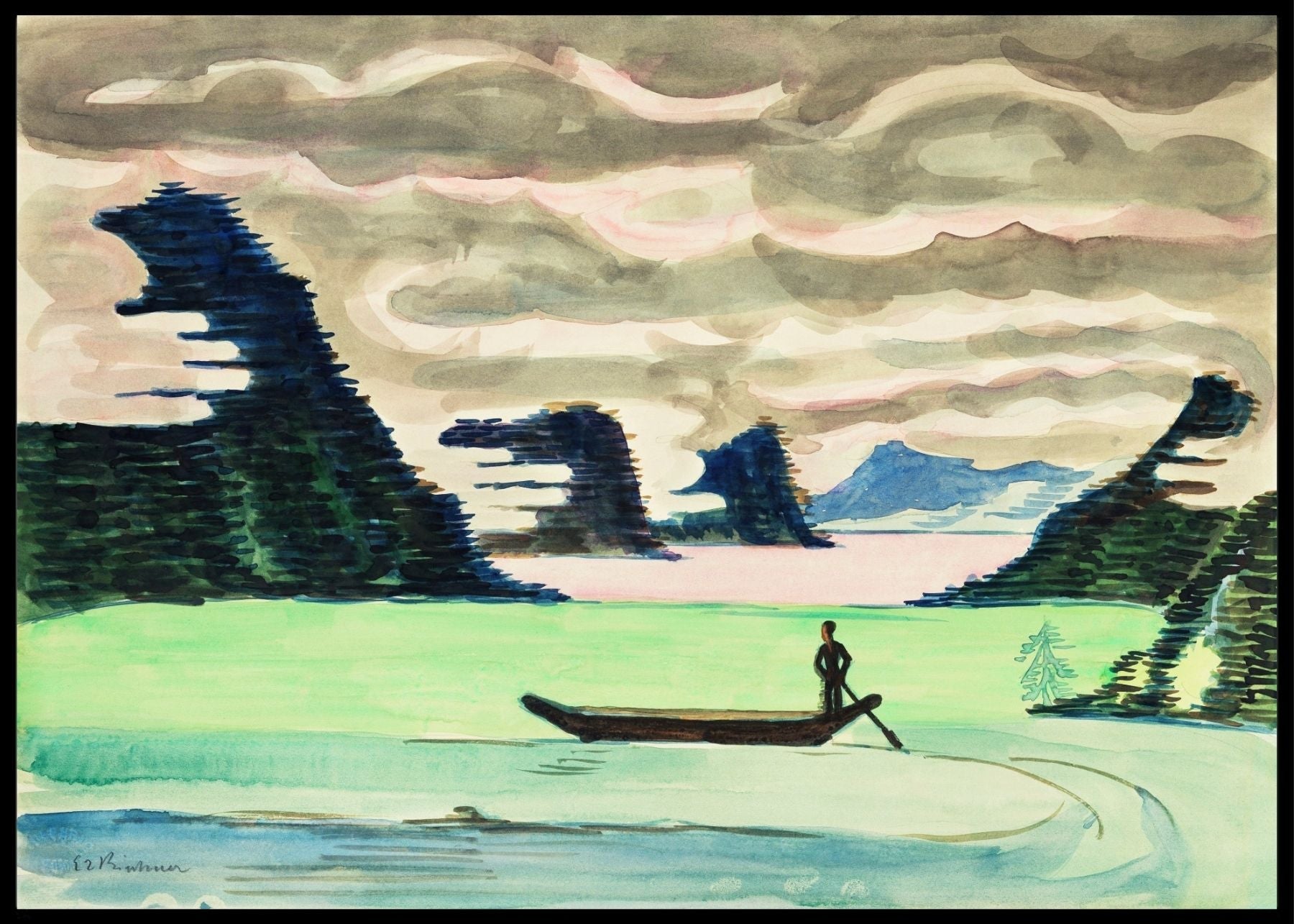 Mountain Lake, Ernst Ludwig Kirchner - Plakat - Plakatbar.no