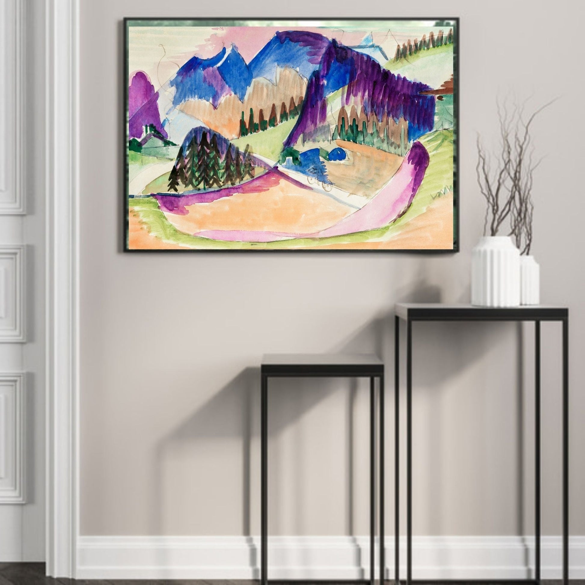 Mountain Landscape, Ernst Ludwig Kirchner - Plakat - Plakatbar.no
