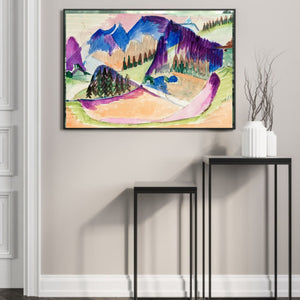 Mountain Landscape, Ernst Ludwig Kirchner - Plakat - Plakatbar.no