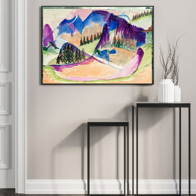 Mountain Landscape, Ernst Ludwig Kirchner - Plakat - Plakatbar.no