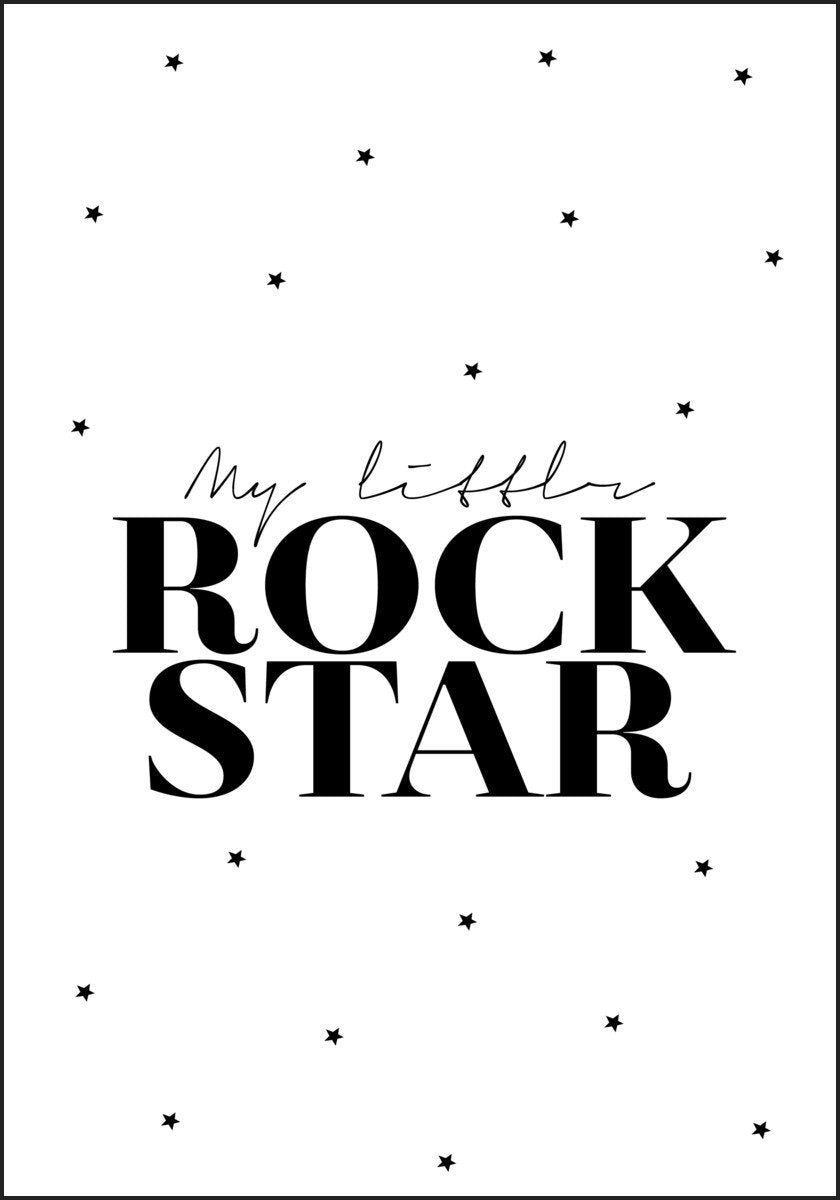 My Little Rockstar - Plakat for de minste barna - Plakatbar.no