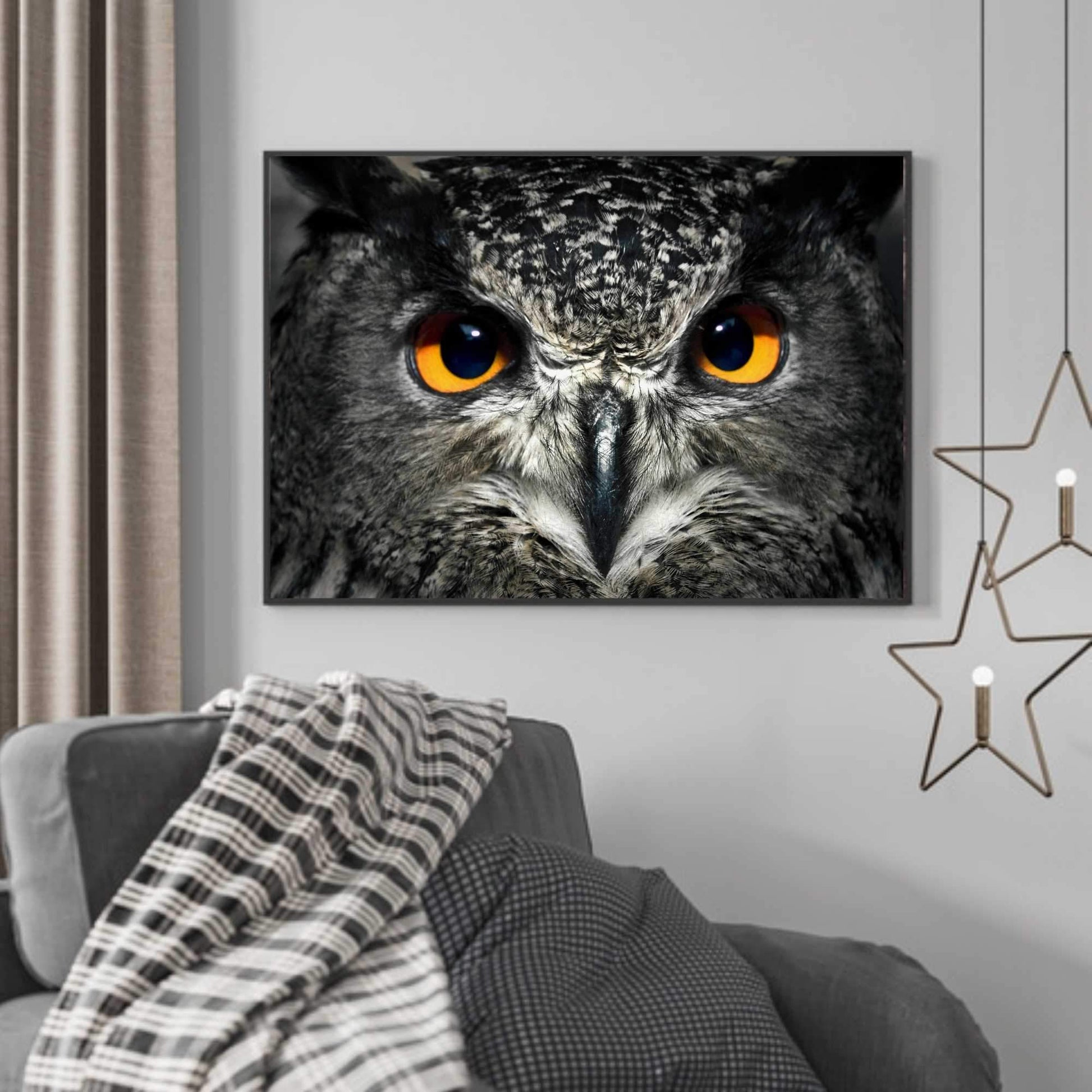 Nærbilde av ugle poster - Plakatbar.no