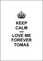 Navneplakat for kjærester - Morsom gave - Plakatbar.no