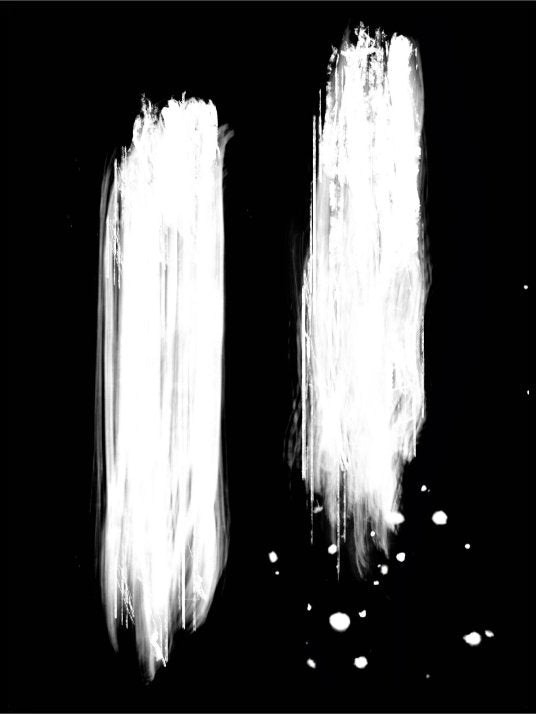 Negative strokes 6 Abstract Poster or Canvas