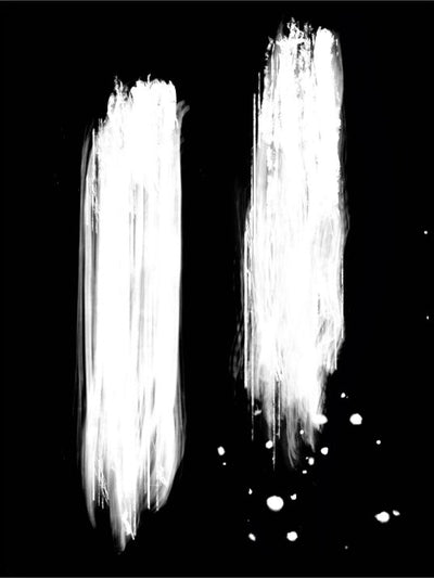 Negative strokes 6 Abstract Plakat eller Lerret - Plakatbar.no