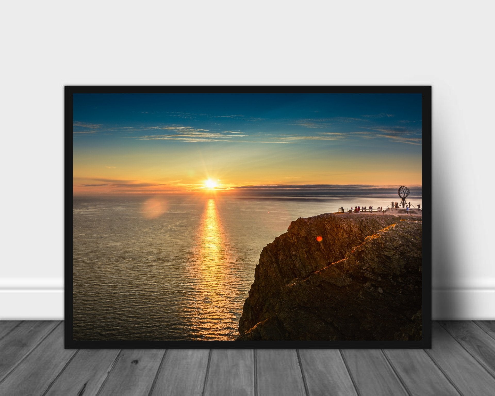 Nordkapp i midnattssol - Plakat - Plakatbar.no