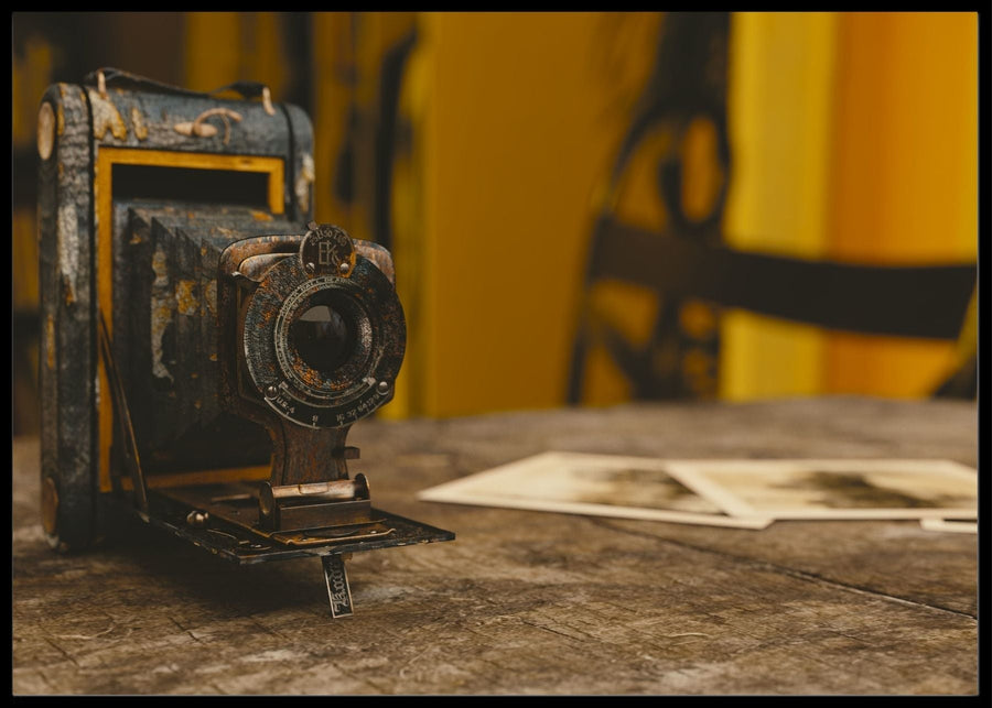 Nostalgic Bellows Camera Poster