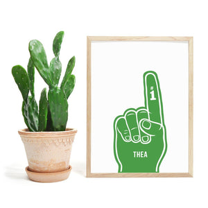 Nummer 1 - Sportsplakat med eget Navn - Plakatbar.no