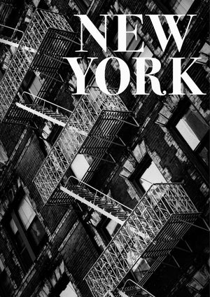 NYC Fire Escapes - Plakatbar.no