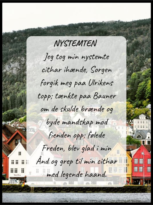 Nystemten - Plakat - Plakatbar.no