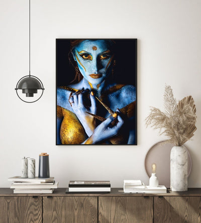 Of gold and blue poster - Plakatbar.no