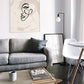 One Line Woman Sketch Boho Poster - Plakatbar.no