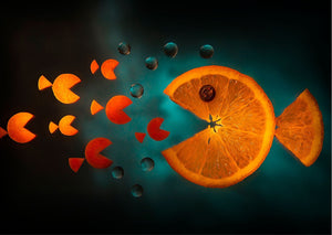 Orange fish - poster - Plakatbar.no