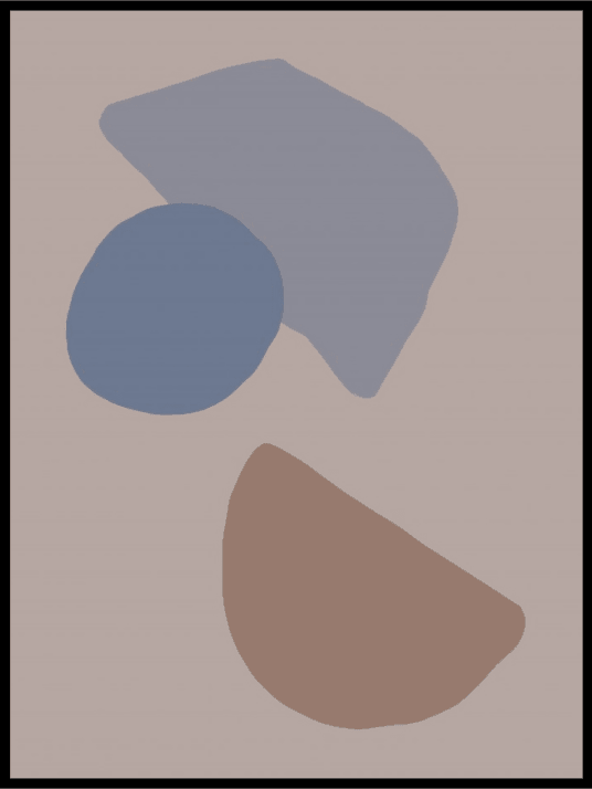 Organic shapes 03 - plakat