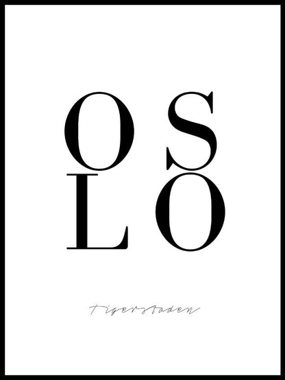 Oslo plakat - Plakatbar.no